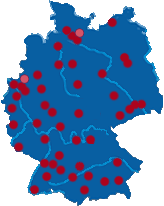 Karte der Verteilstationen